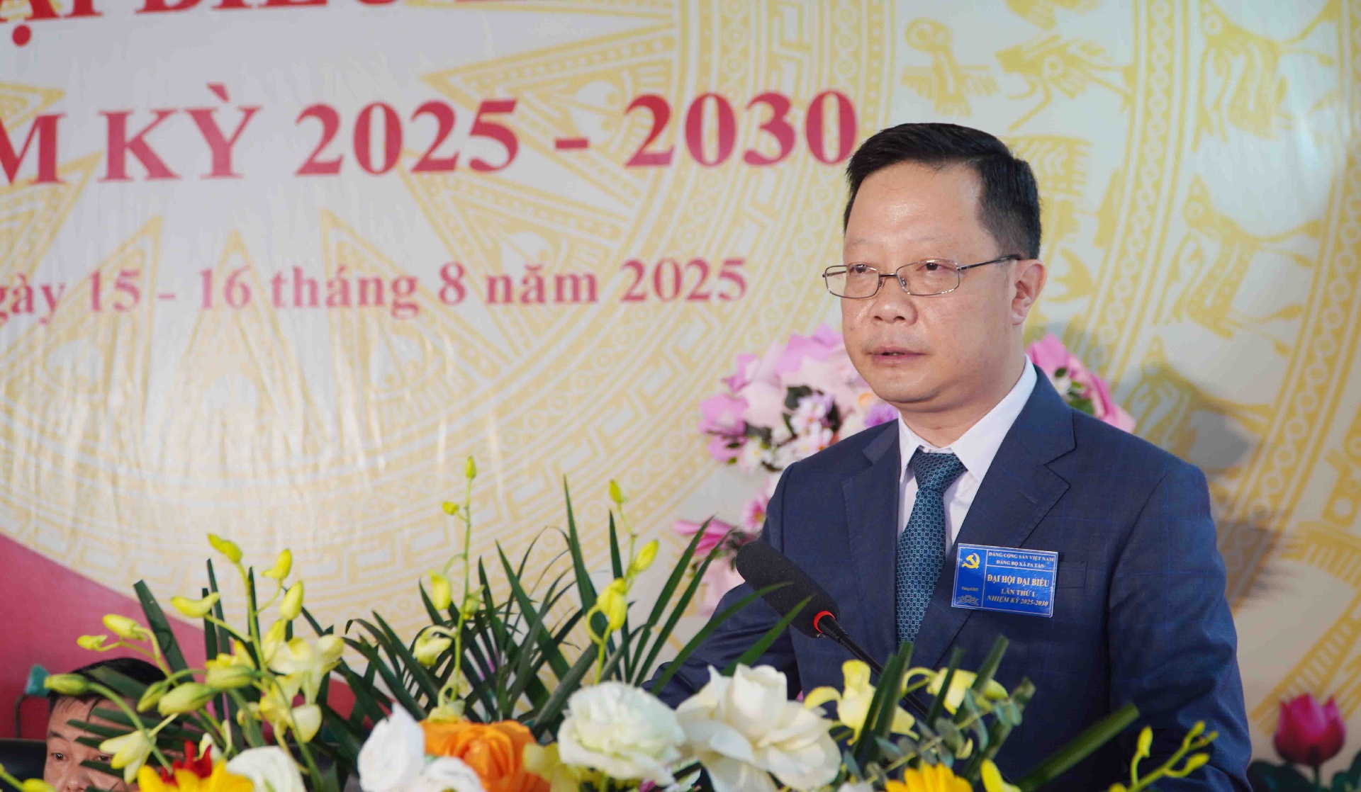 Đồng chí Nguyễn Ngọc Vinh – Uỷ viên Ban Thường vụ, Chủ nhiệm Uỷ ban Kiểm tra Tỉnh uỷ phát biểu chỉ đạo Đại hội.