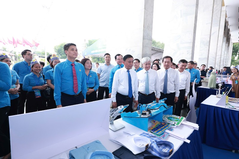 Công đoàn tỉnh Lai Châu tham gia Ngày hội Lao động sáng tạo năm 2025 cấp Tổng Liên đoàn
