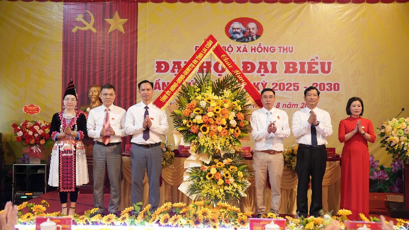 Đại hội Đại biểu Đảng bộ xã Hồng Thu lần thứ I, nhiệm kỳ 2025-2030