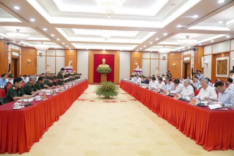 Tập thể Bộ Chính trị cho ý kiến vào dự thảo văn kiện và phương án nhân sự trình Đại hội đại biểu Đảng bộ Quân đội lần thứ XII