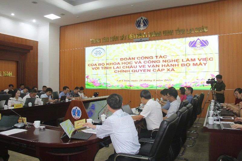 Đoàn công tác của Bộ Khoa học và Công nghệ làm việc với tỉnh Lai Châu