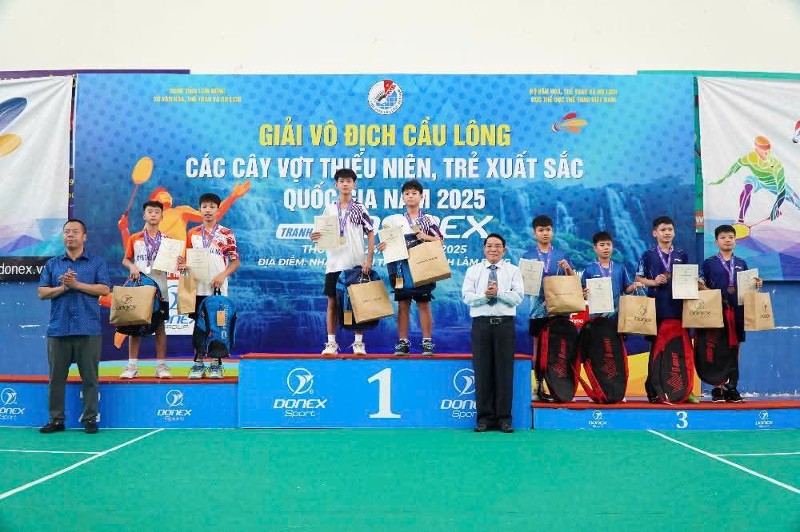 Vận động viên Lai Châu đoạt huy chương vàng tại Giải vô địch Cầu lông các cây vợt thiếu niên, trẻ xuất sắc quốc gia năm 2025