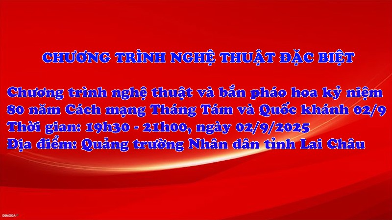 Chương trình nghệ thuật Chào mừng kỷ niệm 80 năm Ngày Cách mạng Tháng Tám và Ngày Quốc khánh 02/9
