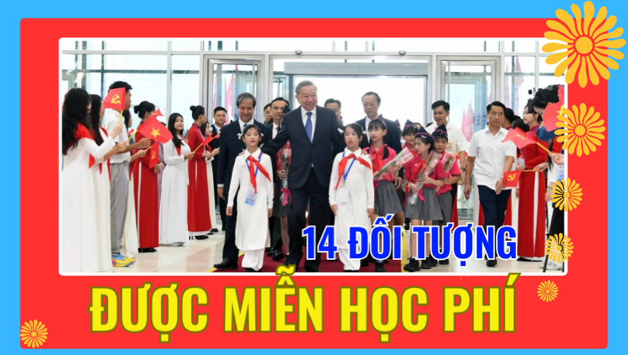 Chính phủ quy định 14 đối tượng được miễn học phí