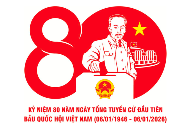Phê duyệt mẫu thiết kế chính thức Kỷ niệm 80 năm Ngày Tổng tuyển cử đầu tiên bầu Quốc hội Việt Nam