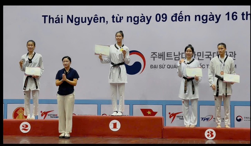 Đoàn Taekwondo Lai Châu giành 3 Huy chương Vàng tại Giải vô địch các Câu lạc bộ quốc gia năm 2025