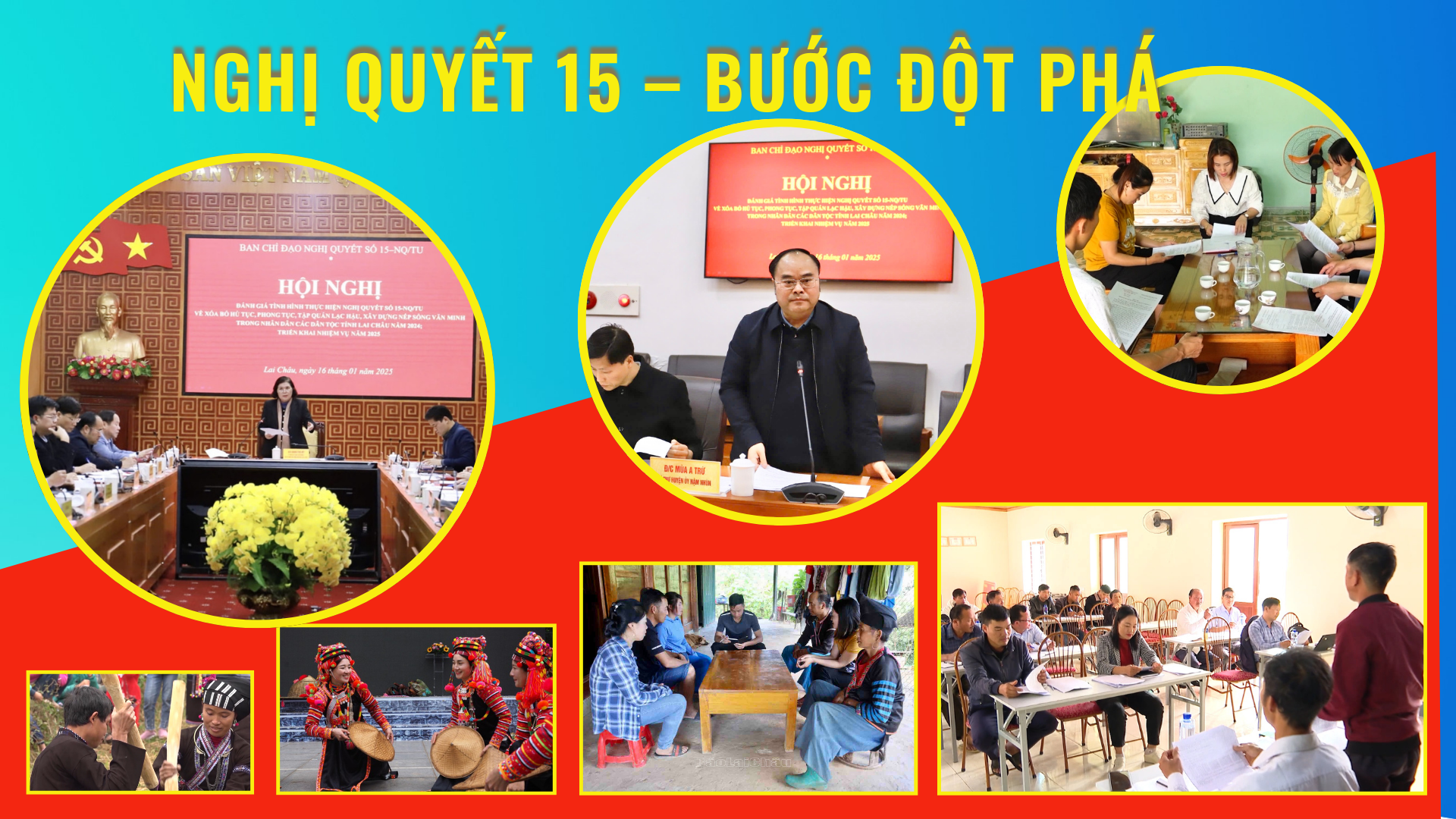 Nghị quyết 15-Bước đột phá xây dựng nếp sống mới ở Lai Châu