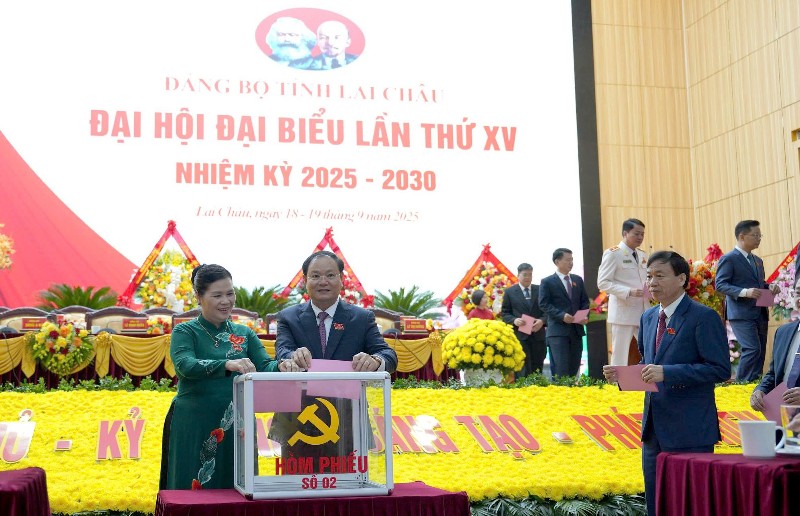 Diễn văn bế mạc Đại hội Đại biểu Đảng bộ tỉnh Lai Châu lần thứ XV, nhiệm kỳ 2025-2030