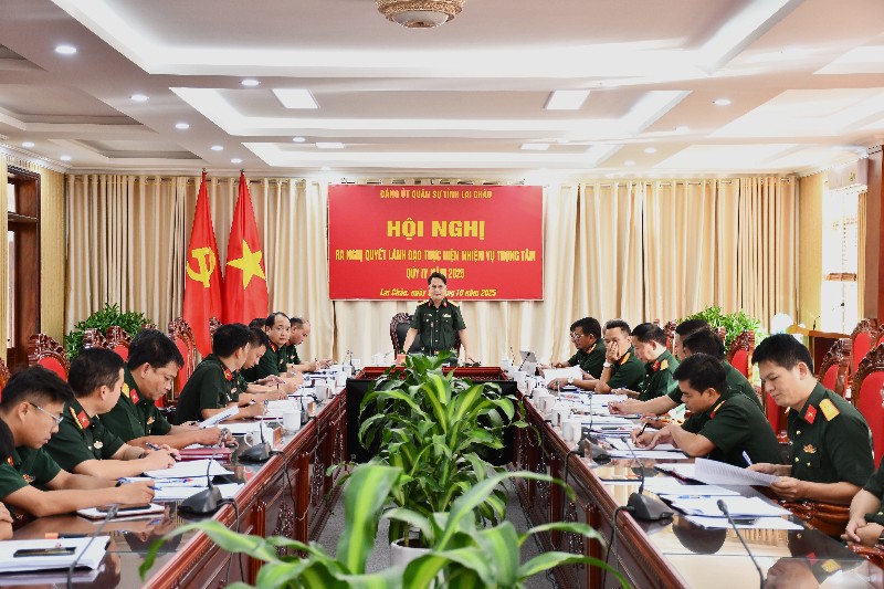 Đảng ủy Quân sự tỉnh: Ra nghị quyết lãnh đạo thực hiện nhiệm vụ trọng tâm quý IV 