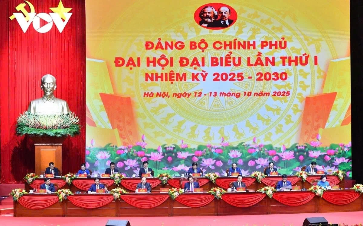 Phiên chính thức Đại hội đại biểu Đảng bộ Chính phủ