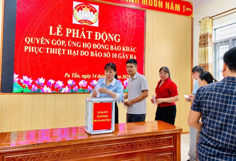 Phát động quyên góp, ủng hộ đồng bào khắc phục thiệt hại do bão số 10