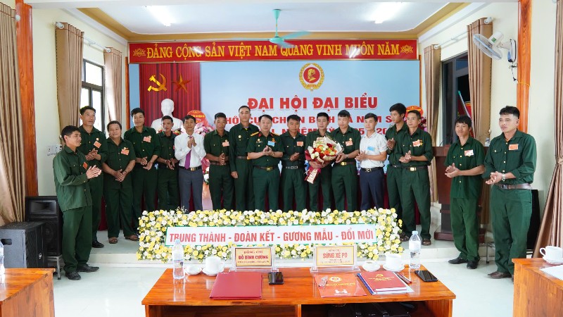 Đại hội Đại biểu Hội Cựu chiến binh xã Nậm Sỏ lần thứ I, nhiệm kỳ 2025 - 2030