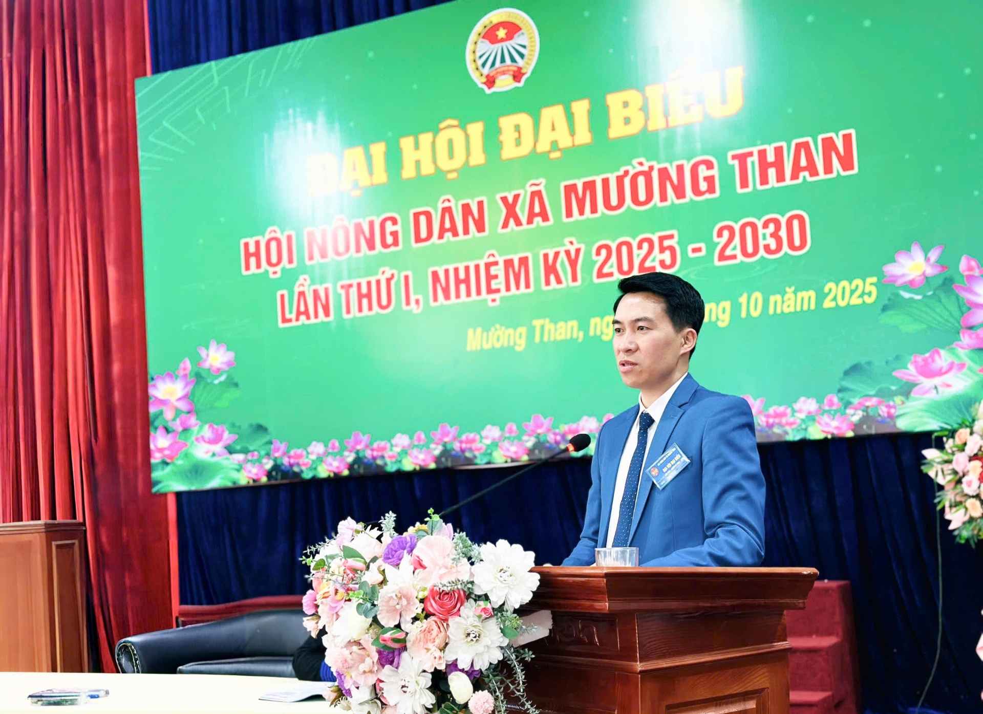 Đồng chí Lò Minh Hiếu - Phó Chủ tịch Hội Nông dân tỉnh phát biểu tại đại hội. Đồng chí Lò Minh Hiếu - Phó Chủ tịch Hội Nông dân tỉnh phát biểu tại đại hội.