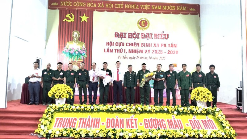 Đại hội Đại biểu Hội Cựu chiến binh xã Pa Tần lần thứ I, nhiệm kỳ 2025-2030