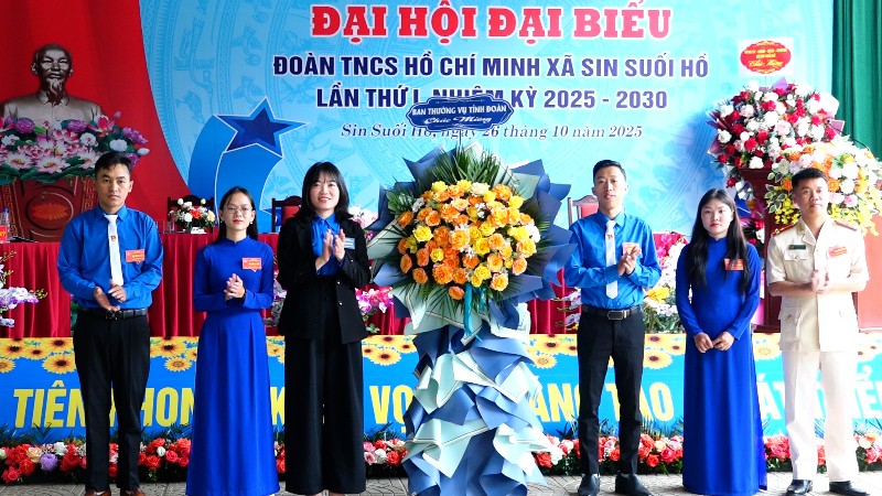 Đại hội Đại biểu Đoàn TNCS Hồ Chí Minh xã Sin Suối Hồ lần thứ I, nhiệm kỳ 2025 - 2030
