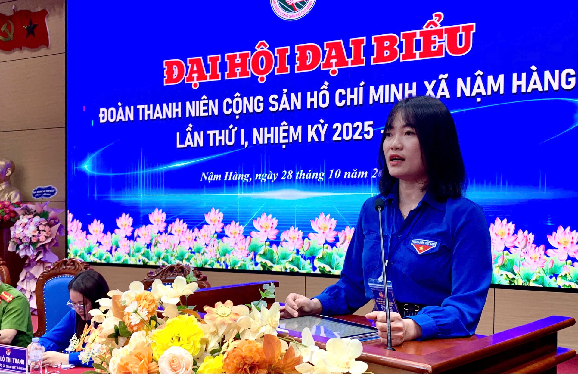 Đồng chí Bế Thị Bằng - Phó Bí thư Tỉnh đoàn phát biểu chỉ đạo tại đại hội.  Đồng chí Bế Thị Bằng - Phó Bí thư Tỉnh đoàn phát biểu chỉ đạo tại đại hội.