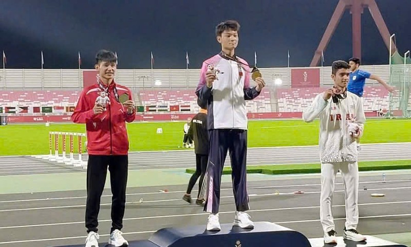 Vận động viên Lai Châu giành huy chương bạc tại Đại hội Thể thao trẻ châu Á 2025