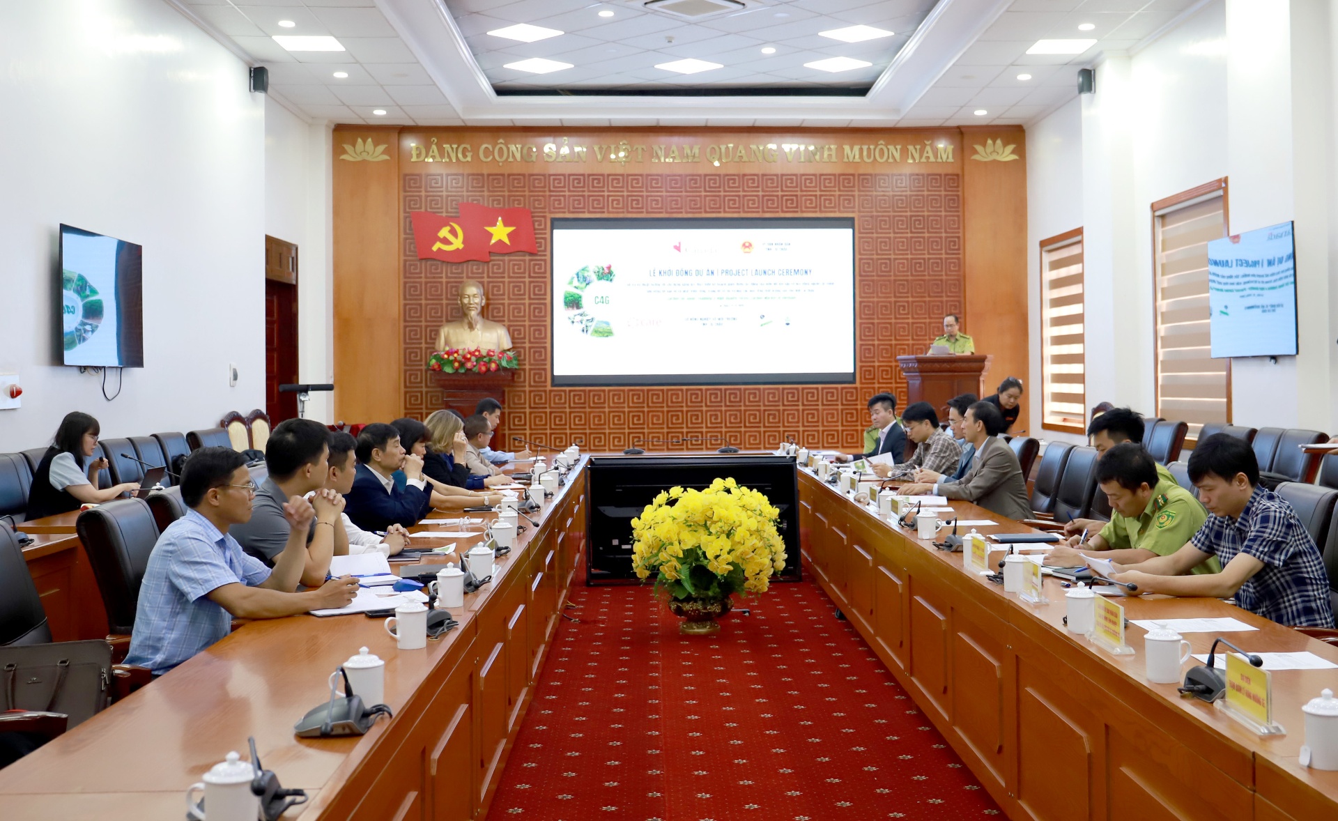 Quang cảnh Lễ khởi động dự án. Quang cảnh Lễ khởi động dự án.