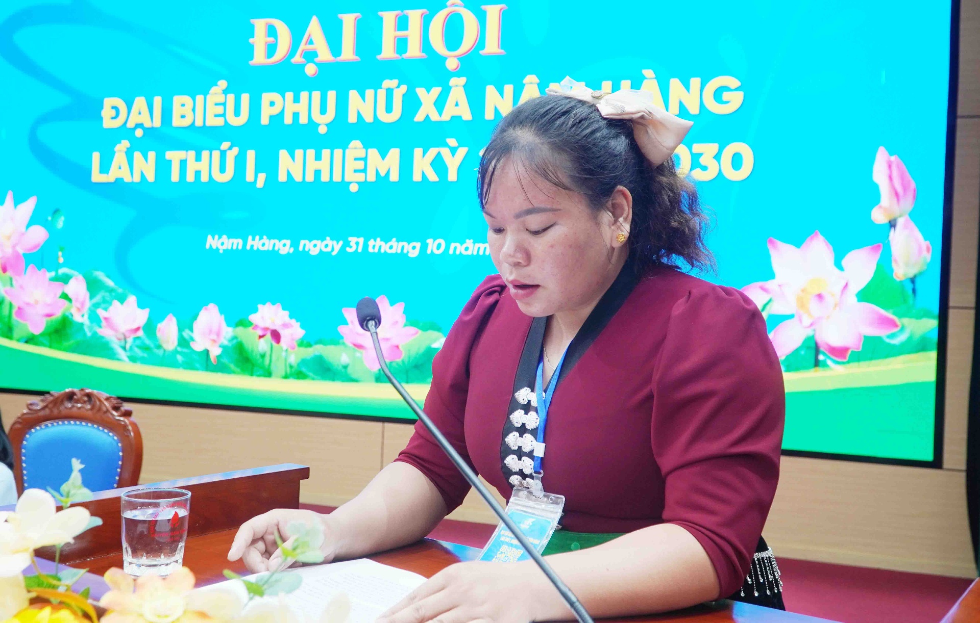 Đại biểu tham luận tại đại hội.