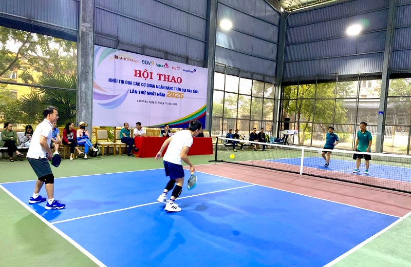 Hội thao Khối thi đua các cơ quan ngân hàng trên địa bàn tỉnh lần thứ nhất năm 2025