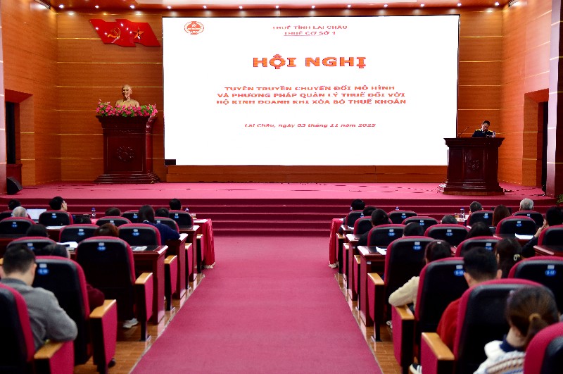 Hội nghị tuyên truyền chuyển đổi mô hình và phương pháp quản lý thuế đối với hộ kinh doanh khi xóa bỏ thuế khoán