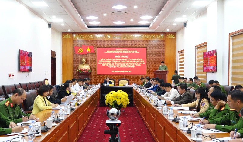 Hội nghị đánh giá kết quả hoạt động của Ban Chỉ đạo phòng, chống tội phạm tỉnh