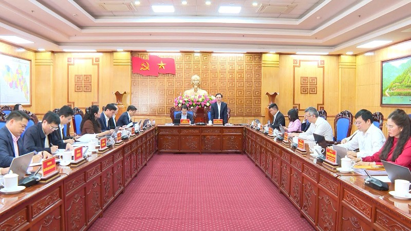 Tỉnh uỷ Lai Châu làm việc với Học viện Chính trị quốc gia Hồ Chí Minh về công tác đào tạo, bồi dưỡng và công tác Trường Chính trị