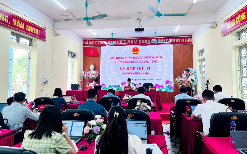 HĐND xã Mường Kim khóa XXI: Kỳ họp thứ tư (Kỳ họp chuyên đề) 