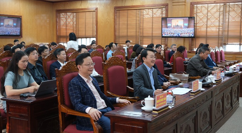 Hội nghị trực tuyến triển khai quán triệt công tác bầu cử đại biểu Quốc hội khóa XVI và đại biểu HĐND các cấp nhiệm kỳ 2026 - 2031