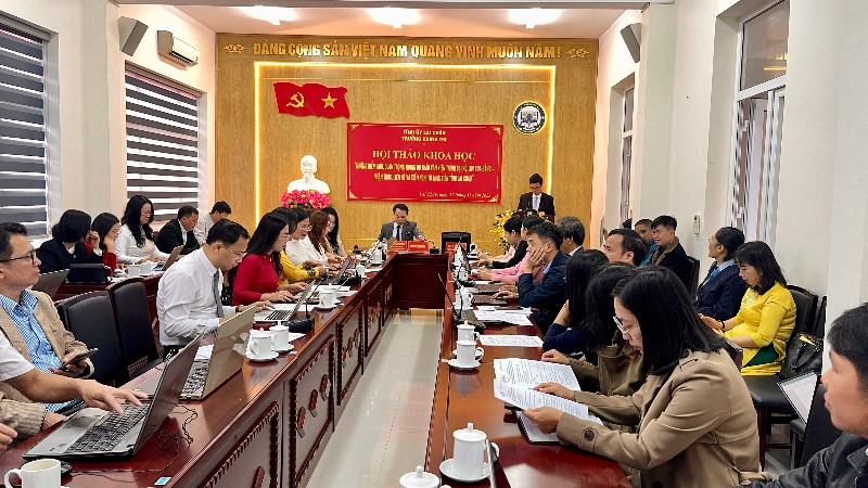 Hội thảo khoa học “Những điểm mới, quan trọng trong dự thảo Văn kiện trình Đại hội XIV của Đảng – nhận thức, liên hệ và kiến nghị từ thực tiễn tỉnh Lai Châu”