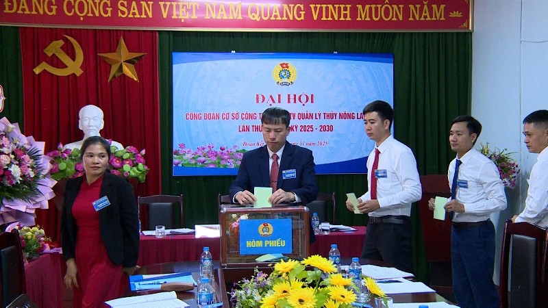 Đại hội Công đoàn cơ sở Công ty TNHH MTV Quản lý Thuỷ nông Lai Châu lần thứ V, nhiệm kỳ 2025 - 2030
