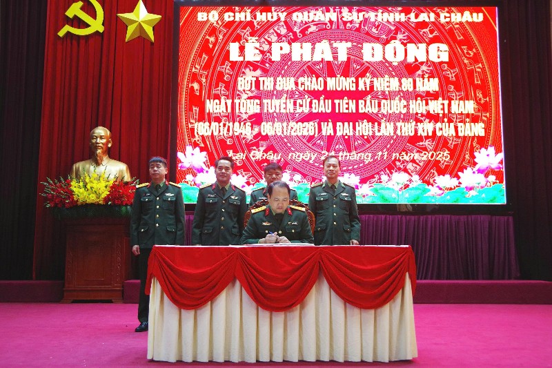 Lễ phát động đợt thi đua Chào mừng kỷ niệm 80 năm Ngày Tổng tuyển cử đầu tiên bầu Quốc hội Việt Nam (6/1/1946 - 6/1/2026) và Đại hội lần thứ XIV của Đảng