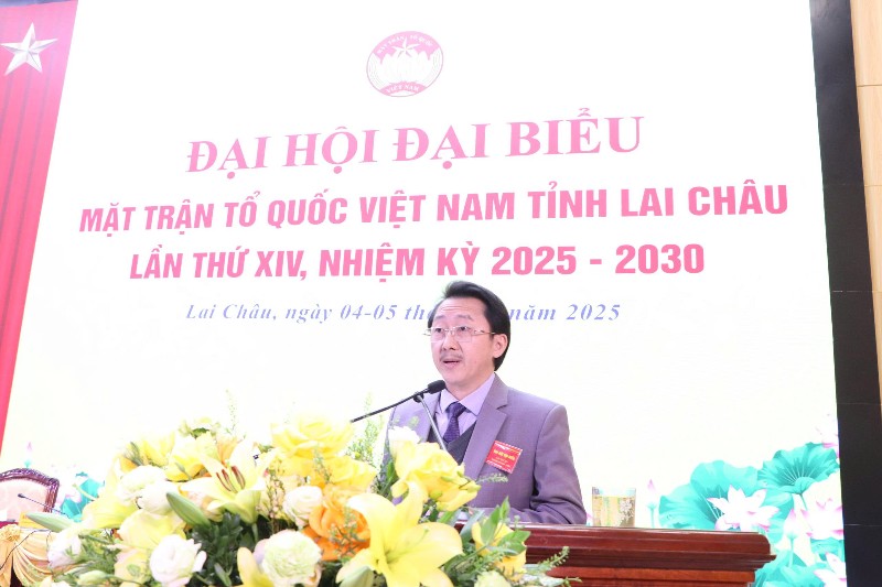Phiên làm việc thứ nhất Đại hội Đại biểu Mặt trận Tổ quốc Việt Nam tỉnh Lai Châu lần thứ XIV, nhiệm kỳ 2025 - 2030