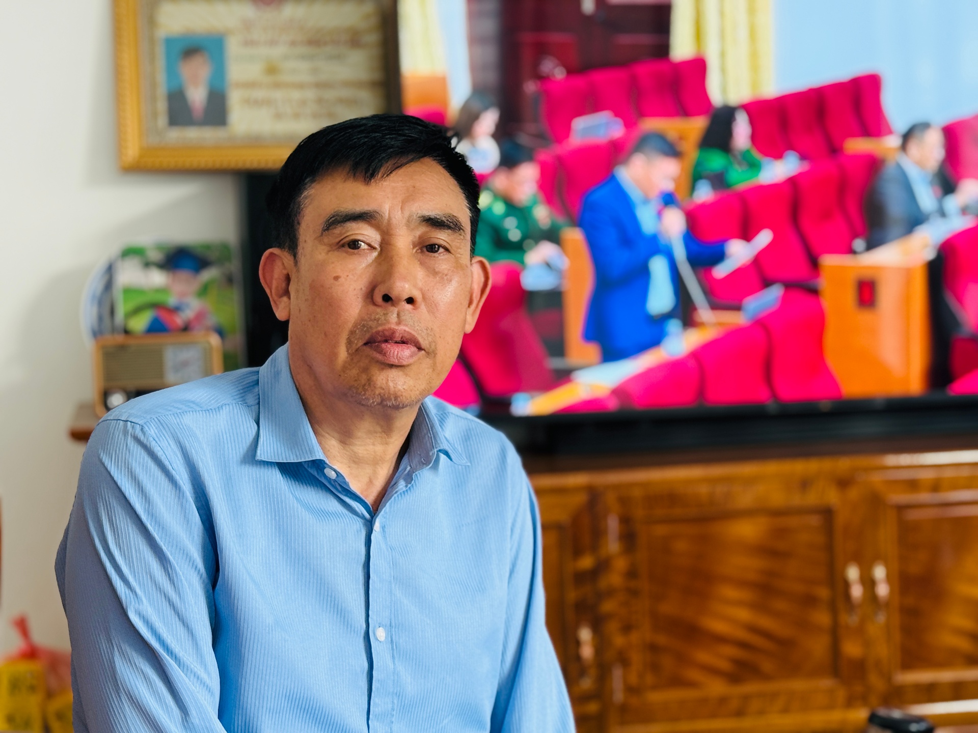 Ông Bùi Đình Thẩm - Cán bộ hưu trí Tổ 4 phường Tân Phong