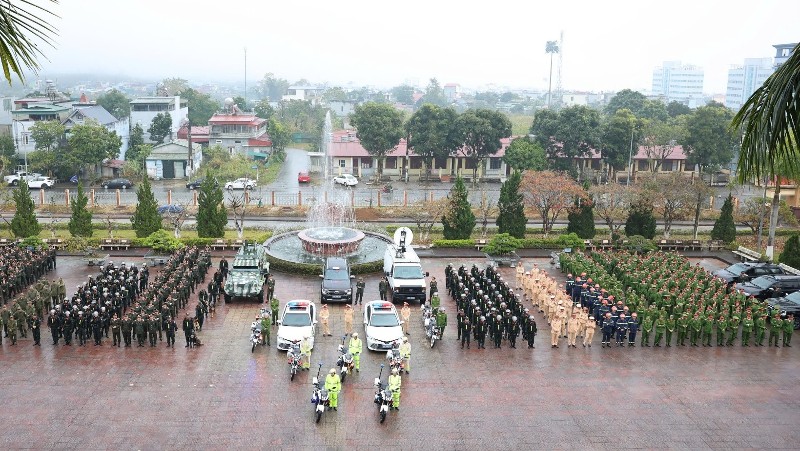 Công an tỉnh: Ra quân cao điểm tấn công, trấn áp tội phạm, bảo đảm an ninh, trật tự 