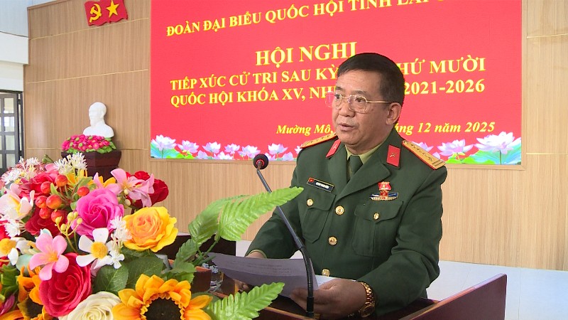 Đoàn Đại biểu Quốc hội tỉnh: Tiếp xúc cử tri xã Mường Mô