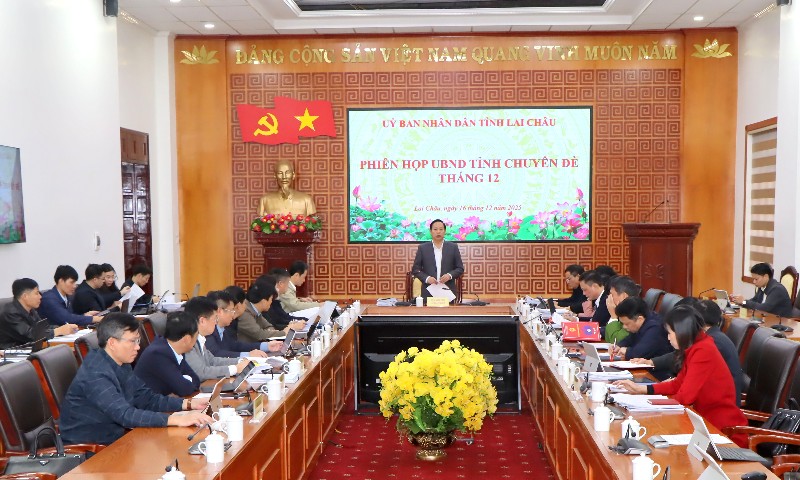 Phiên họp UBND tỉnh chuyên đề tháng 12