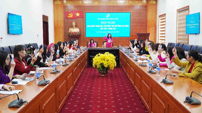 Hội nghị Ban Chấp hành Hội Liên hiệp Phụ nữ tỉnh Lai Châu lần thứ I, nhiệm kỳ 2025-2030