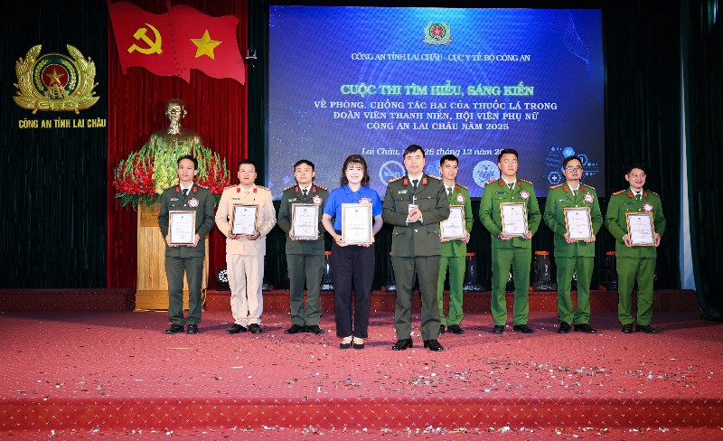 Cuộc thi tìm hiểu, sáng kiến phòng, chống tác hại của thuốc lá trong Công an Lai Châu