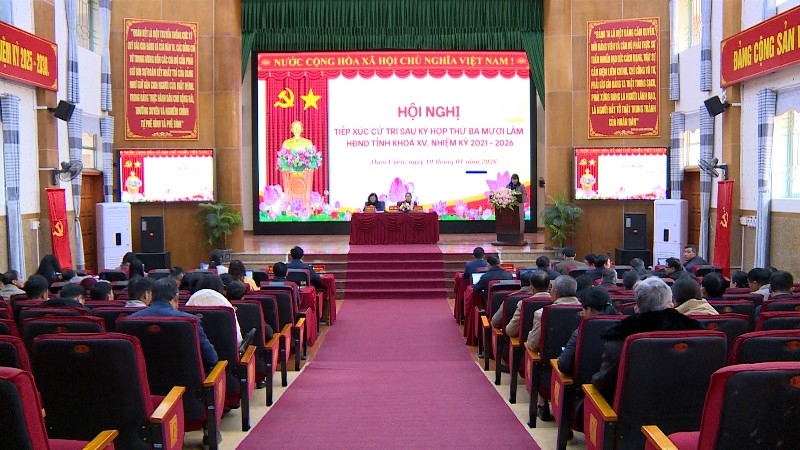 Hội nghị tiếp xúc cử tri sau Kỳ họp thứ ba mươi lăm HĐND tỉnh khoá XV, nhiệm kỳ 2021 - 2026