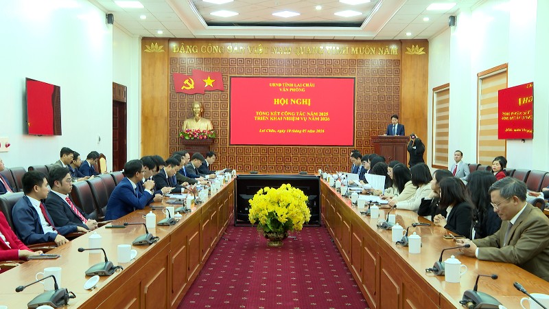 Hội nghị Tổng kết công tác Văn phòng UBND tỉnh năm 2025, triển khai nhiệm vụ năm 2026