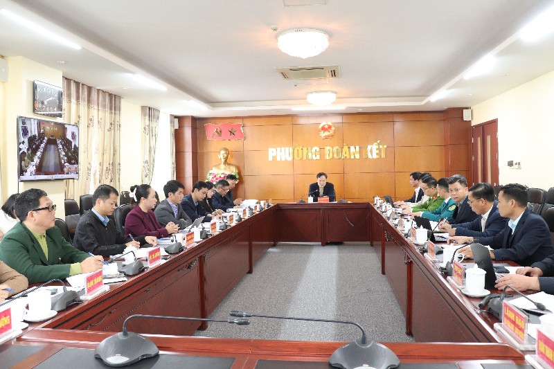 Phó Bí thư Tỉnh ủy Nguyễn Tuấn Anh làm việc với phường Đoàn Kết