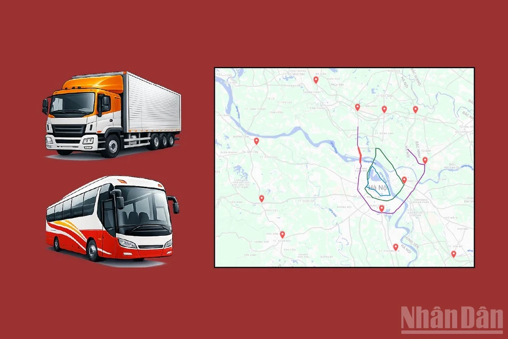 Phân luồng giao thông khu vực ngoại thành và các tuyến đường liên tỉnh hướng về Hà Nội phục vụ Đại hội XIV của Đảng