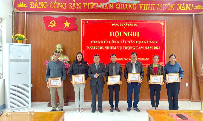  Đảng ủy xã Bản Bo triển khai nhiệm vụ công tác xây dựng Đảng năm 2026