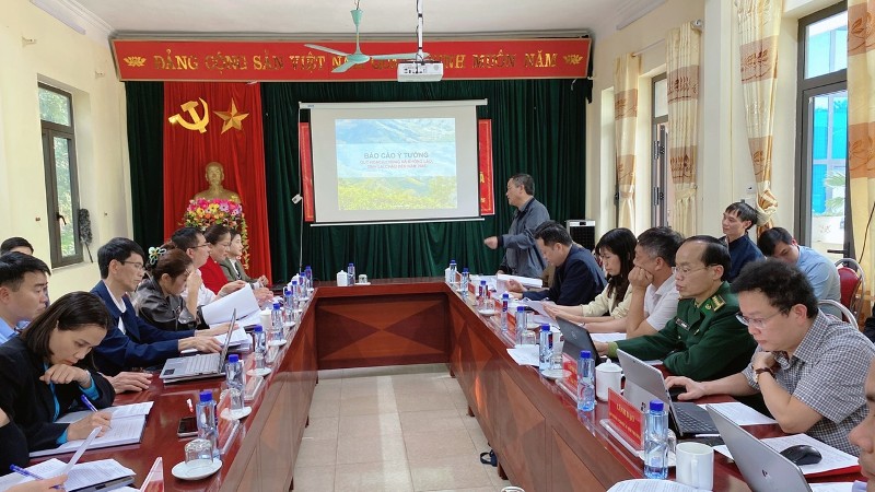 Đoàn công tác của UBND tỉnh Lai Châu làm việc với xã Khổng Lào về công tác lập quy hoạch chung của xã