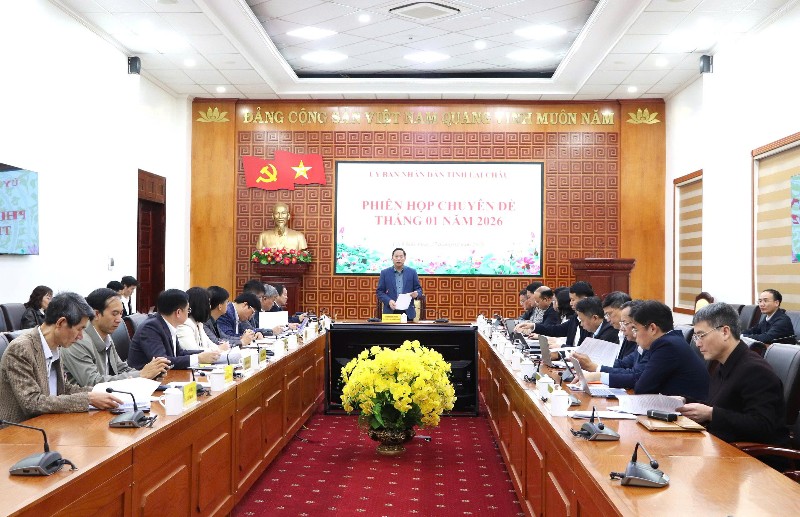 Phiên họp chuyên đề UBND tỉnh tháng 1
