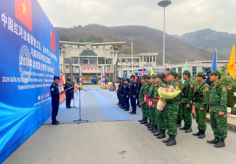 Lễ ra quân tuần tra liên hợp chấp pháp trên biên giới năm 2026
