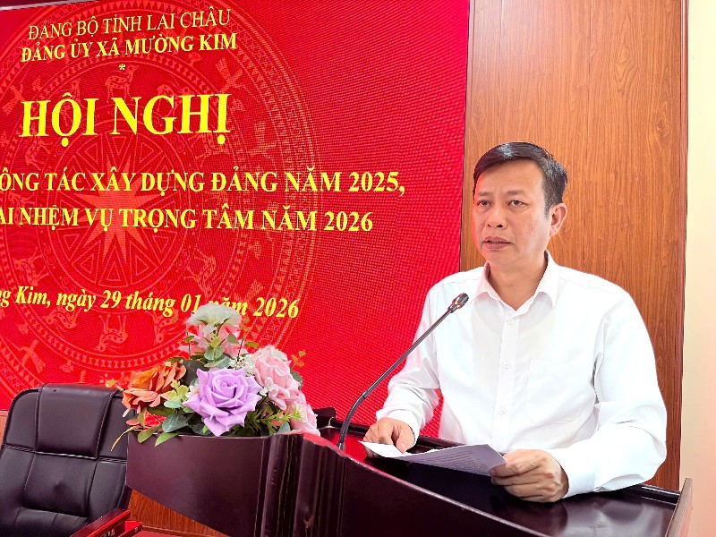 Đảng ủy xã Mường Kim tổng kết xây dựng Đảng năm 2025