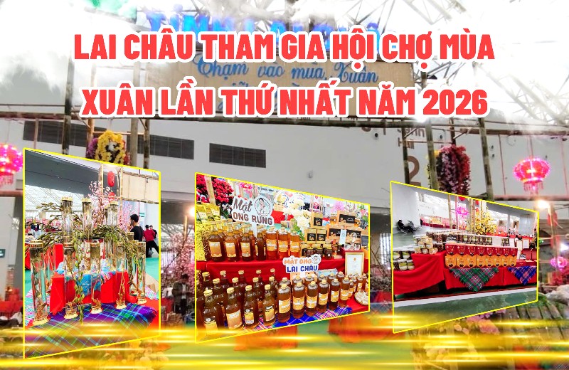 Lai Châu tham gia Hội chợ Mùa Xuân lần thứ nhất năm 2026