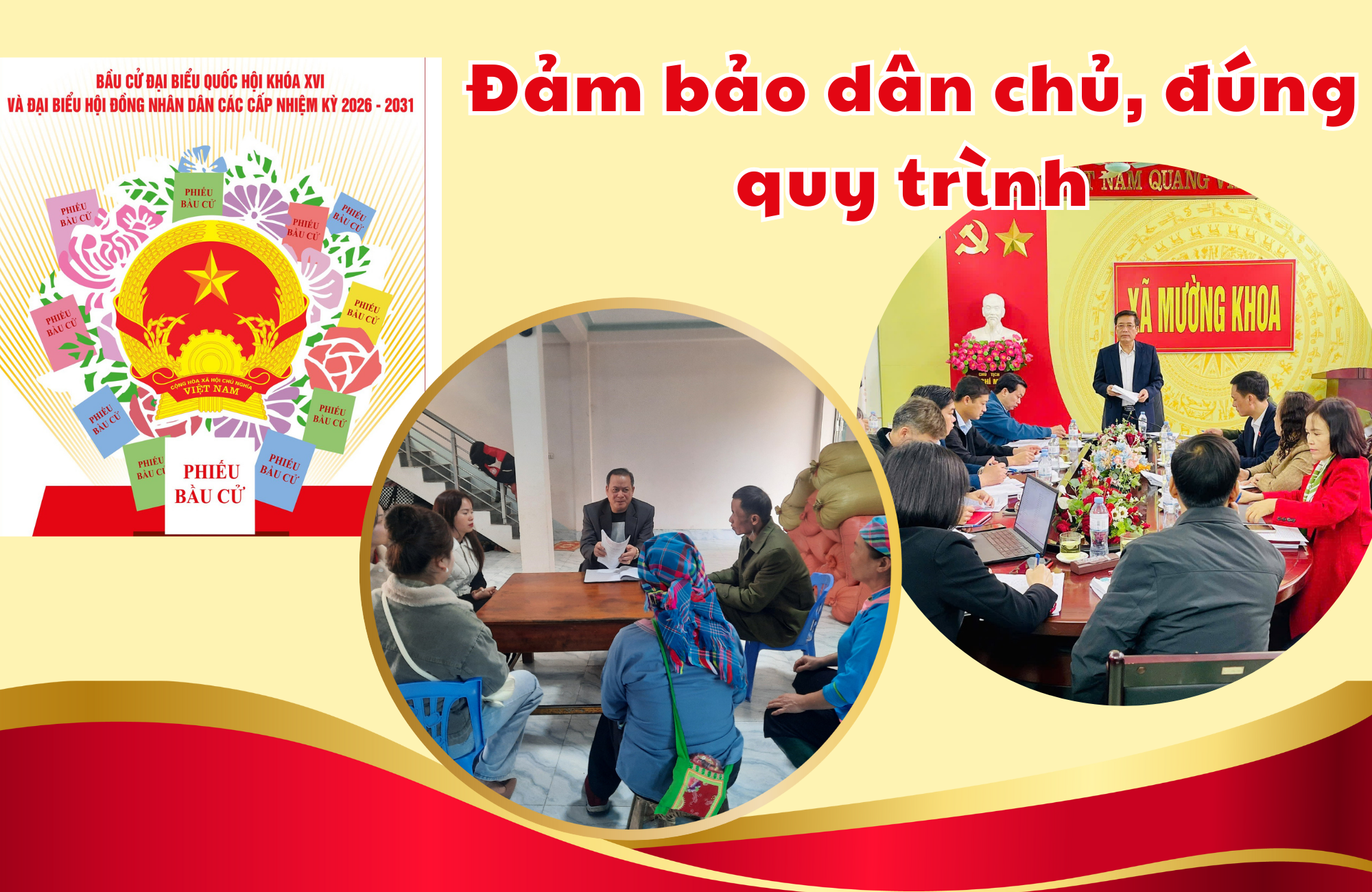 Đảm bảo dân chủ, đúng quy trình